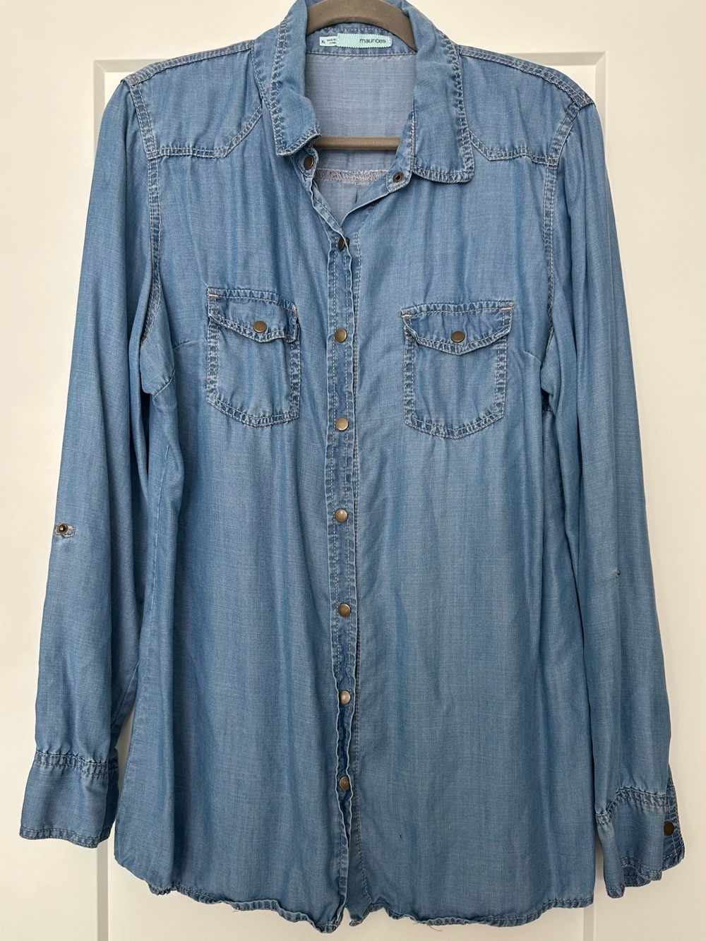 Maurice’s denim shirt